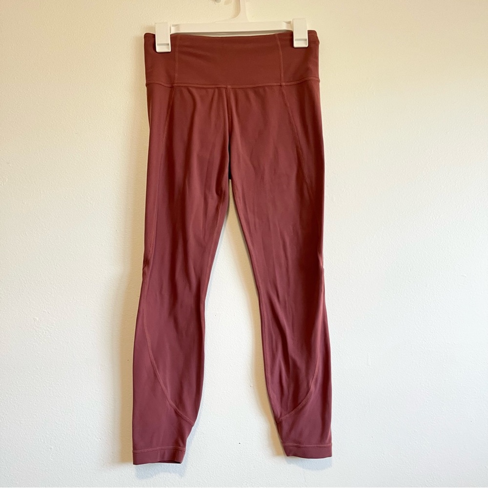 Athleta Powervita Tights Leggings Dark Pink Women’s Size Small